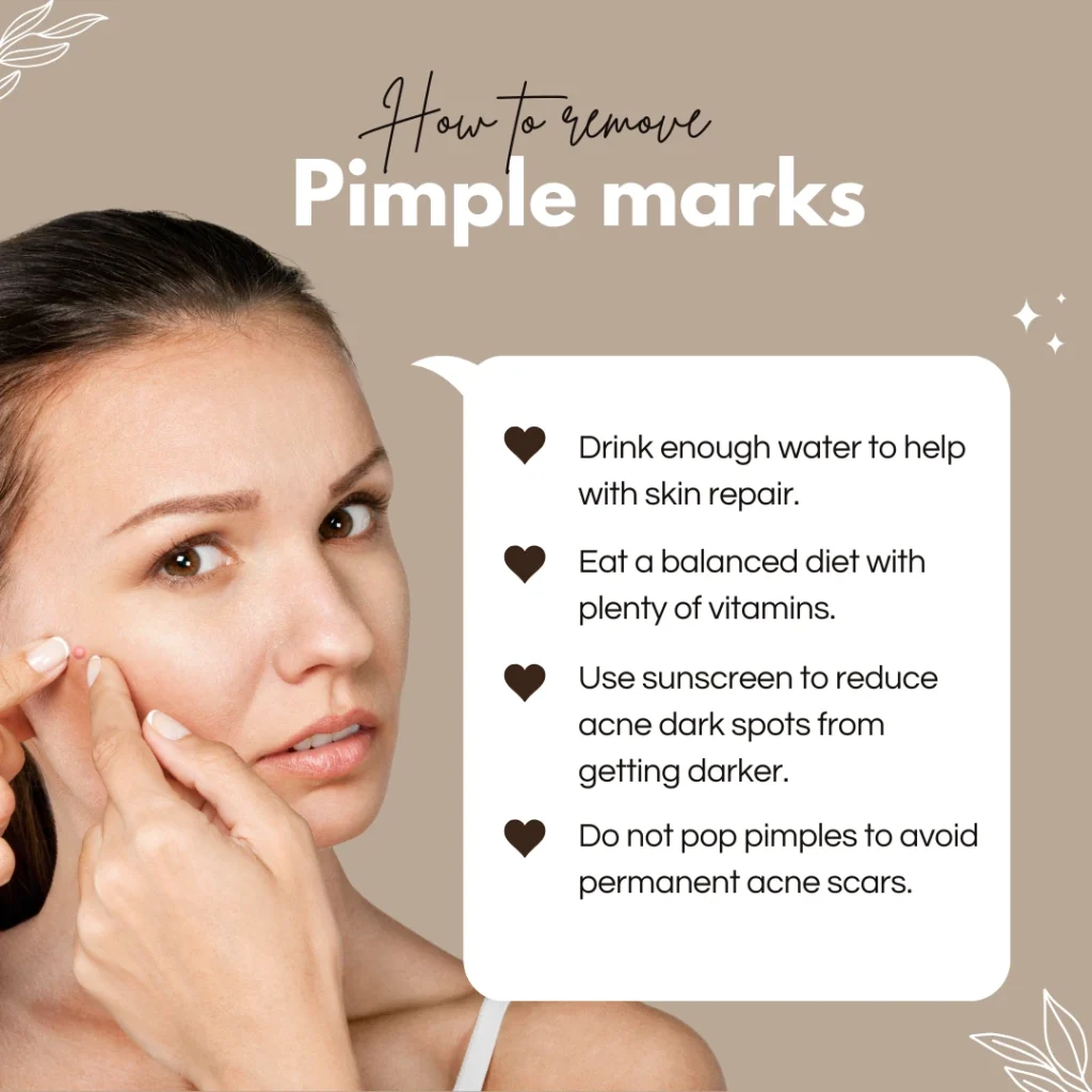 how to reduce pimple marks naturally through diet and lifestyle