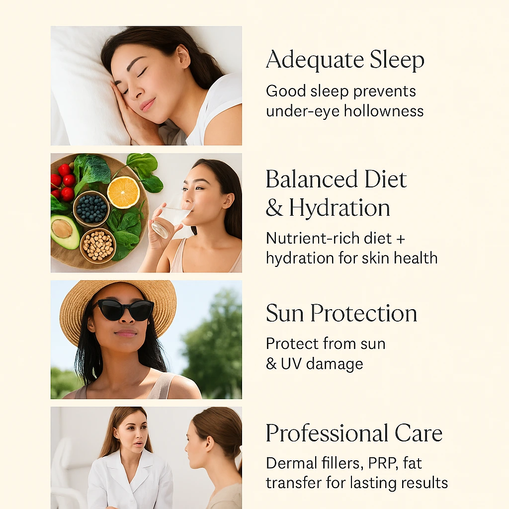 Key Takeaways for Sunken Eyes Care