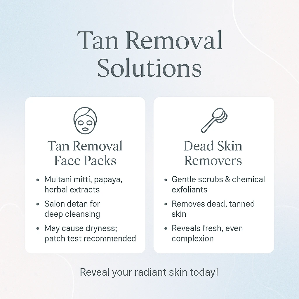 skin care products for tan removal