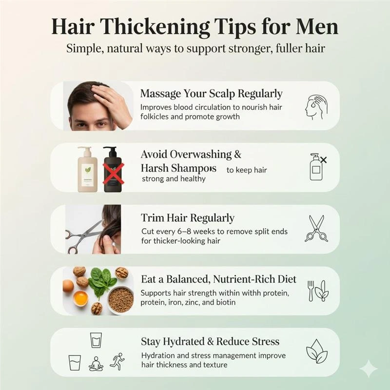 hair thickening tips for men