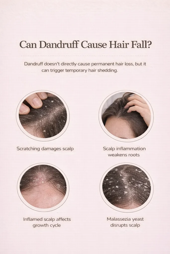 Can Dandruff Cause Hair Fall?