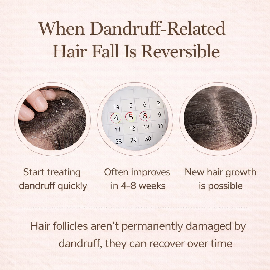 When Dandruff-Related Hair Fall Is Reversible
