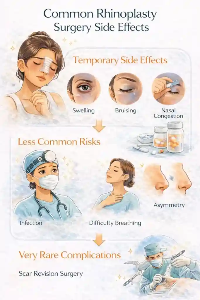 common rhinoplasty surgery side effects_IMGCentury