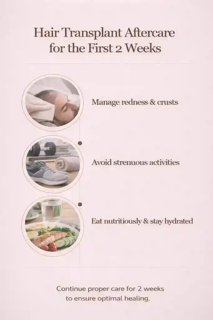 hair transplant aftercare for the first 2 weeks_IMGCentury