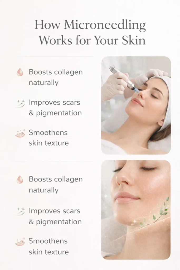 how does microneedling work for the face
