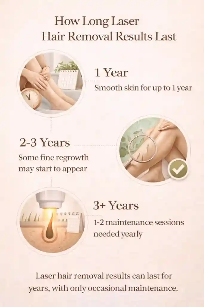 how long laser hair removal results last_IMGCentury