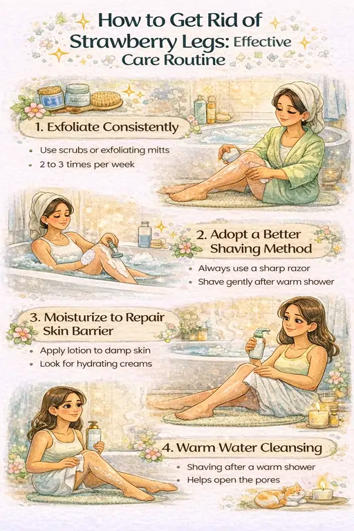how to get rid of strawberry legs effective care routine