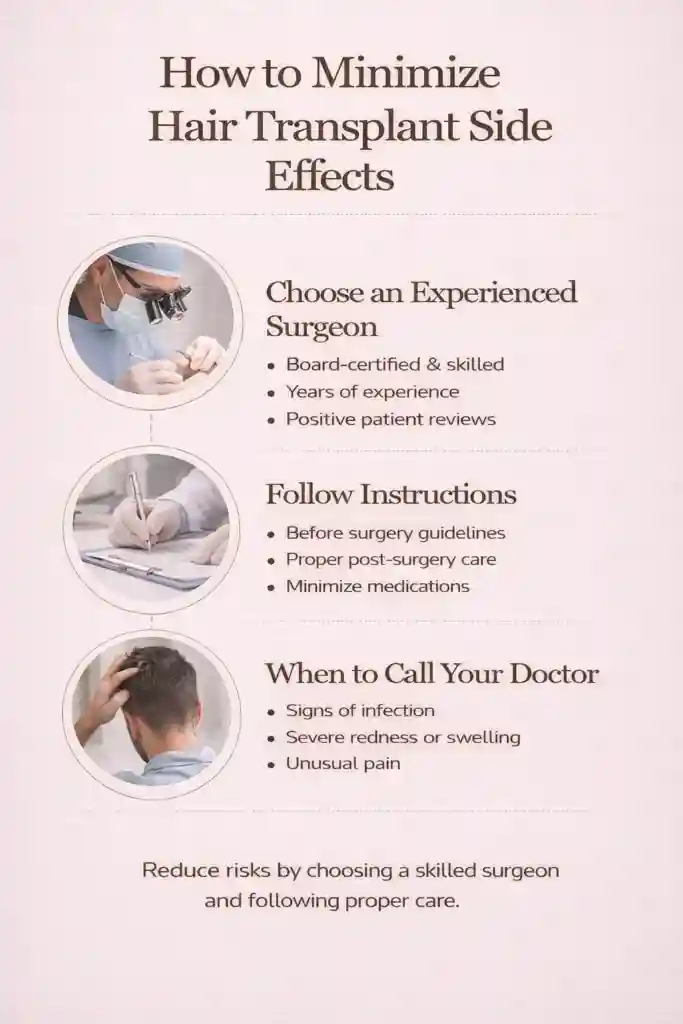 how to minimize them hair transplant side effects_IMGCentury