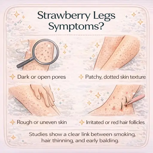 legsstrawberry legs symptoms