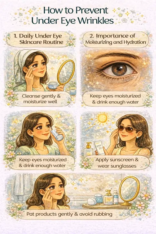 preventing under eye wrinkles through lifestyle habits