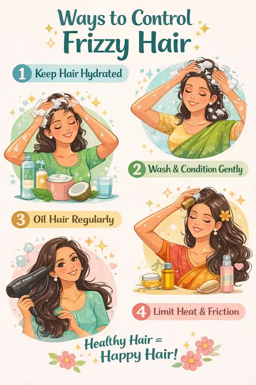 ways to control frizzy hair