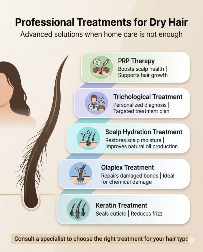 professional treatments for dry hair